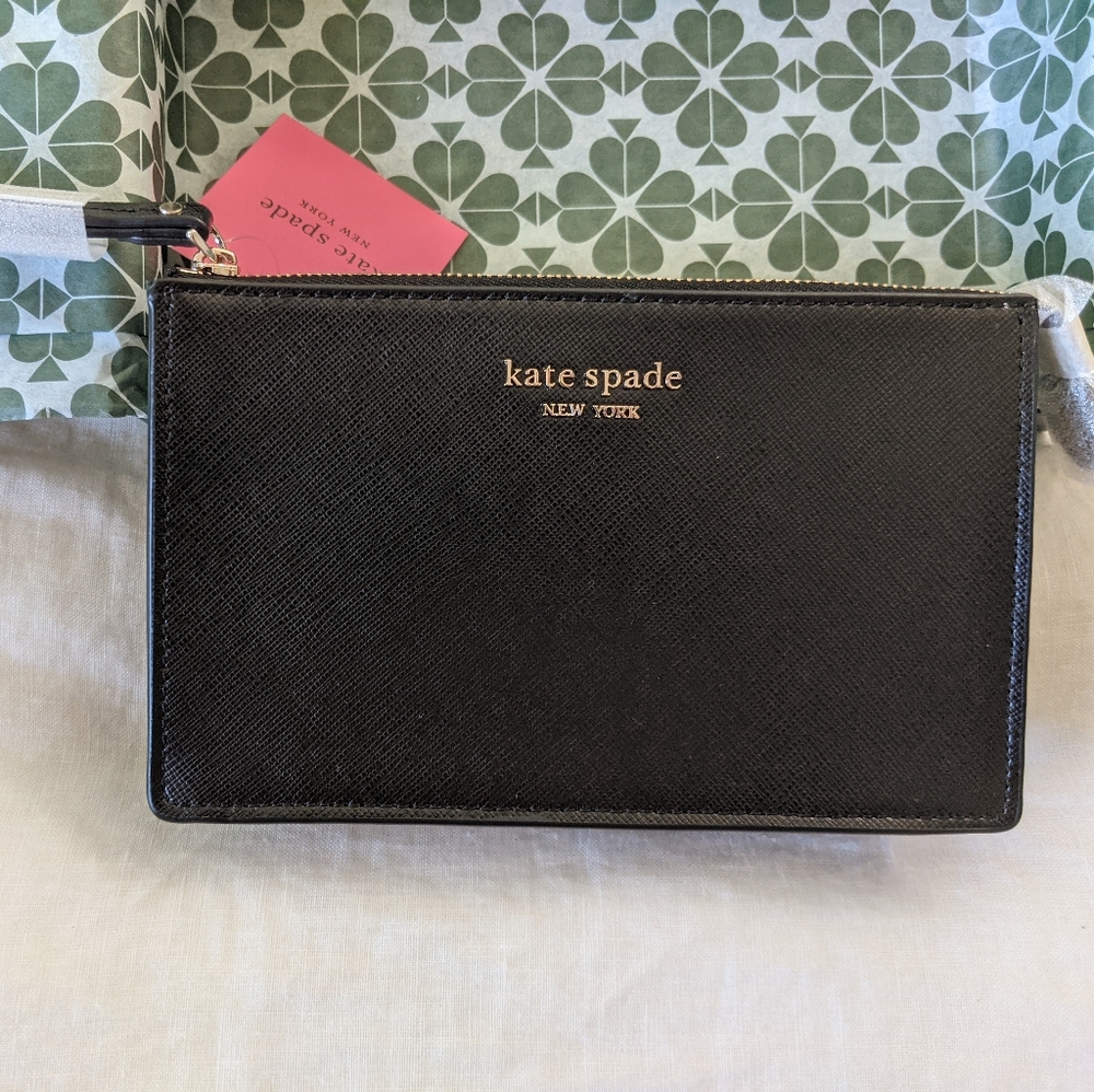 Kate Spade Sloan Wristlet - Black - NWT